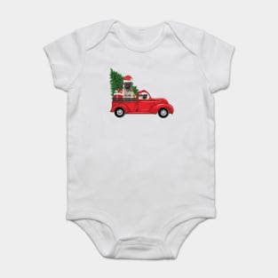 Funny Christmas Pug Dog Lovers Owners Christmas Xmas Baby Bodysuit